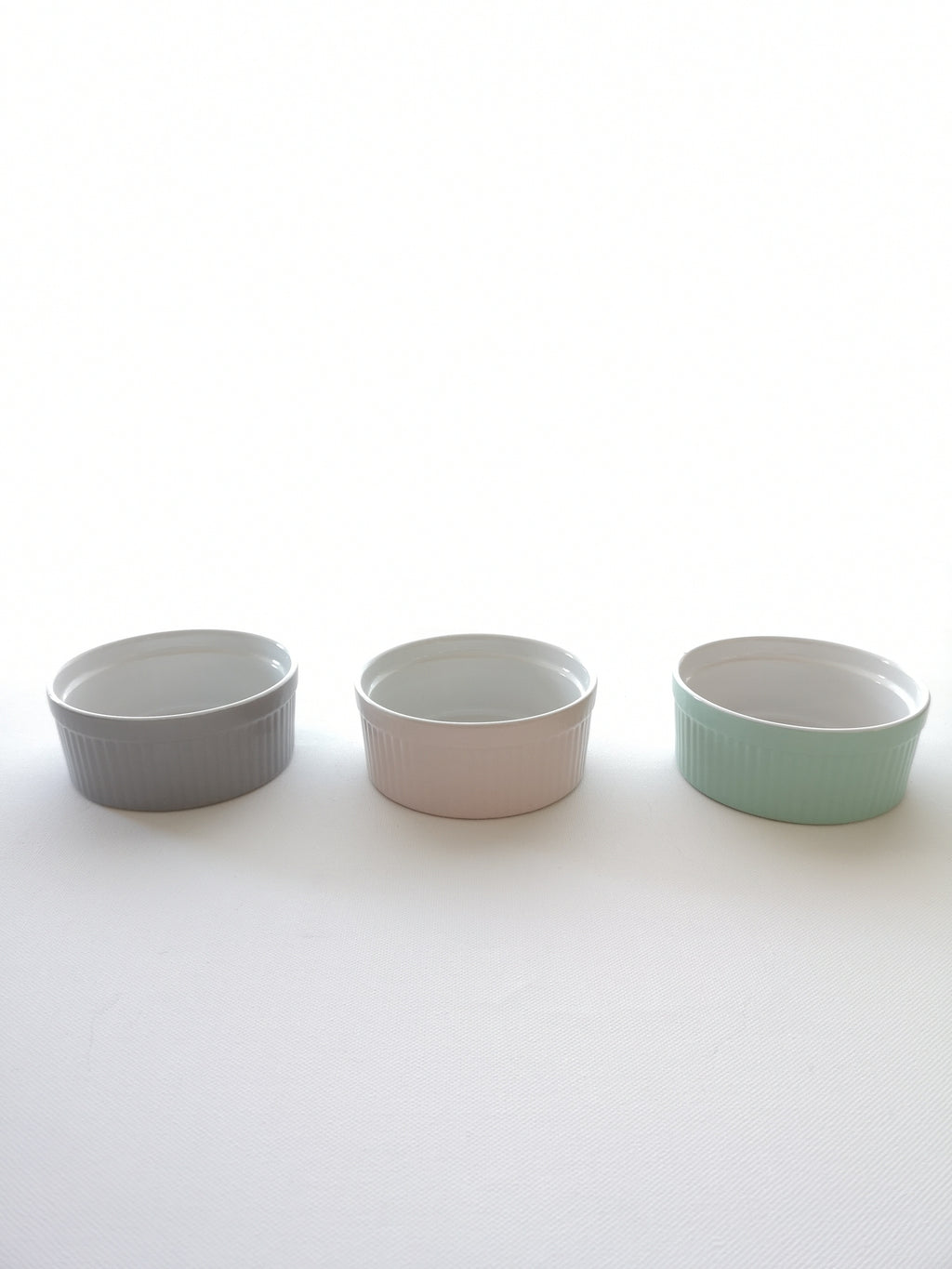 Schüssel 3er set rosa grün grau Landhausstil - LANCUNI