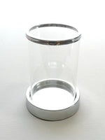 Kerzenhalter silber glas LANCUNI